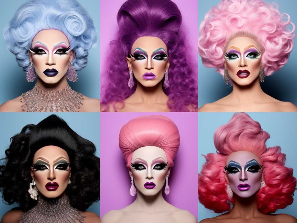 Diverse beauty represented by drag makeup