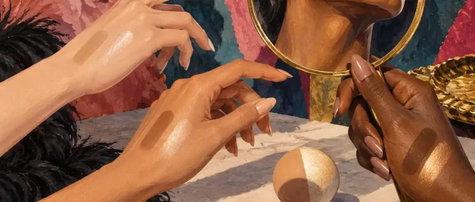 An illustrated study of shade matching, matte coverage and reflected light.