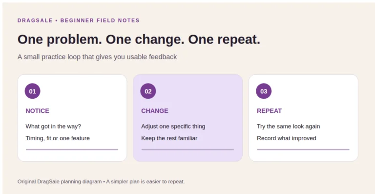 Practice loop: notice one problem, change one thing, repeat the look