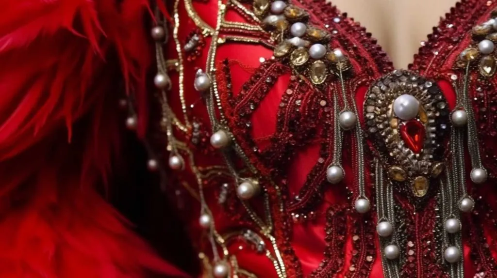 Details in the drag outfit 