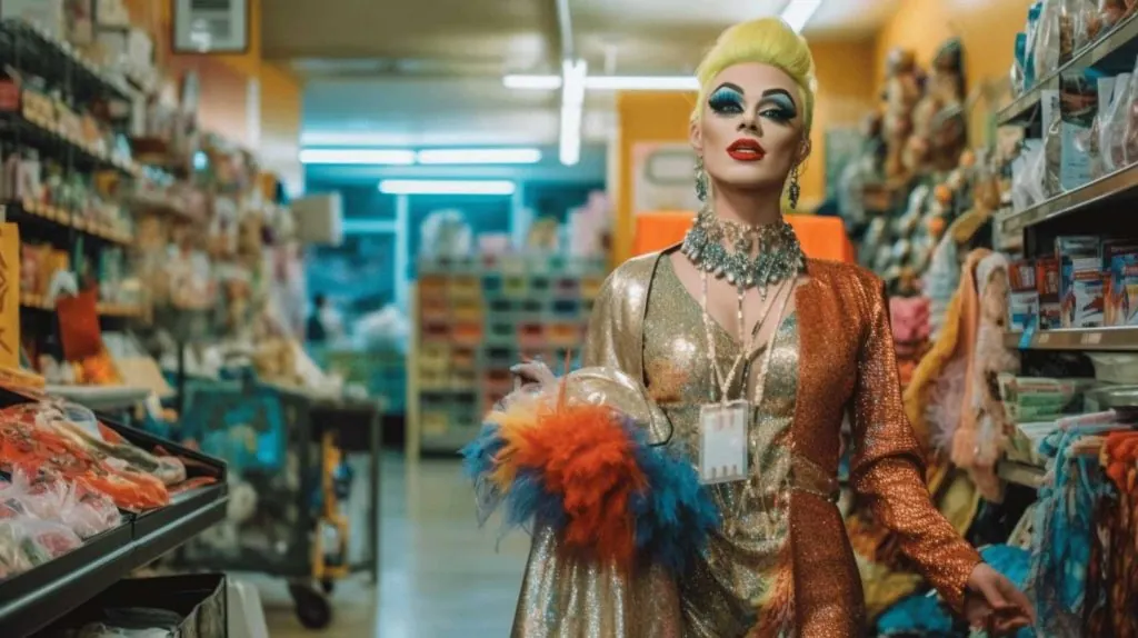 Drag Queen shopping 
