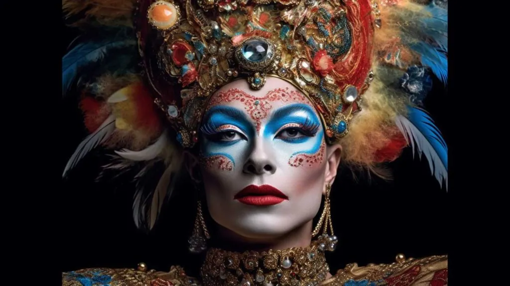 Drag queen reflecting on their performance