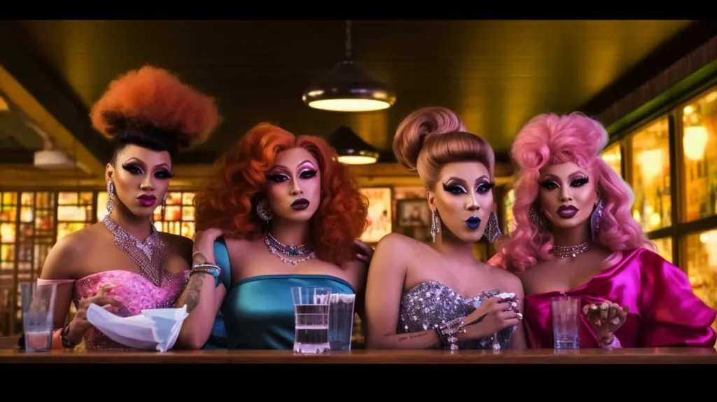 Drag Queens celebrating togeather 