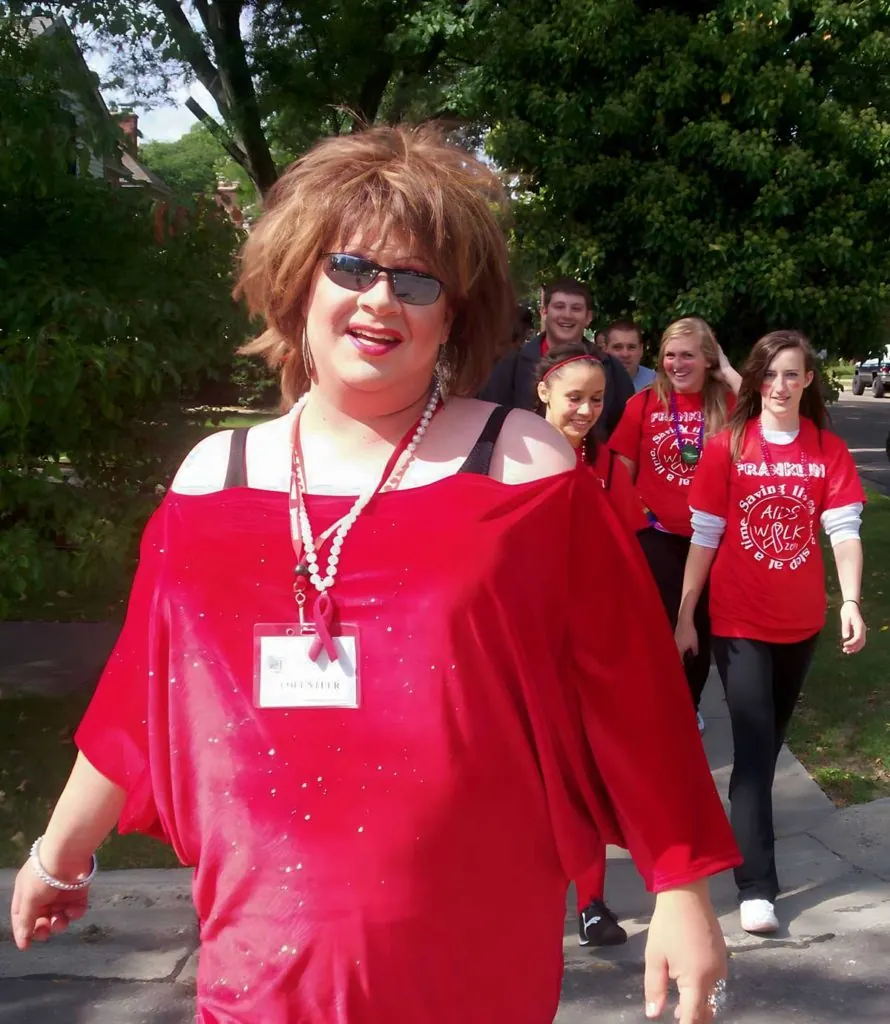 Jacqueline Frost with fellow activists
