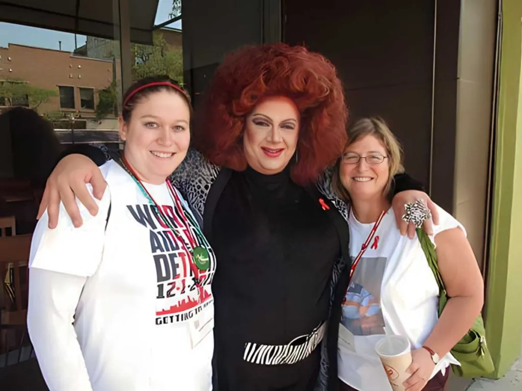 Jacqueline Frost at an AIDS awareness event
